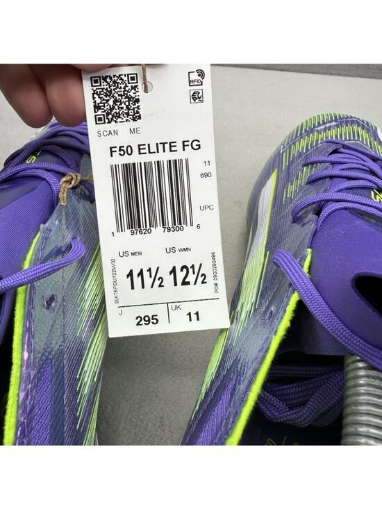 adidas F50 Elite FG Mens Size 11.5 Soccer Cleats Purple Radiant Blaze Pack NEW main image 5